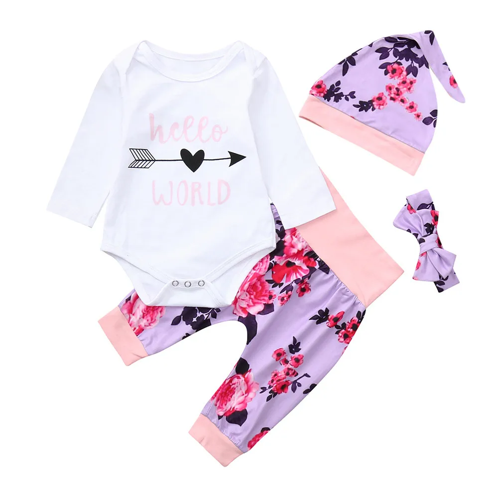 MUQGEW Infant Newborn Baby Girls Clothes Long Sleeve Letter Print Romper+ Floral Print Pants Outfits roupas para meninas
MUQGEW Infant Newborn Baby Girls Clothes Long Sleeve Letter Print Romper+ Floral Print Pants Outfits roupas para meninas