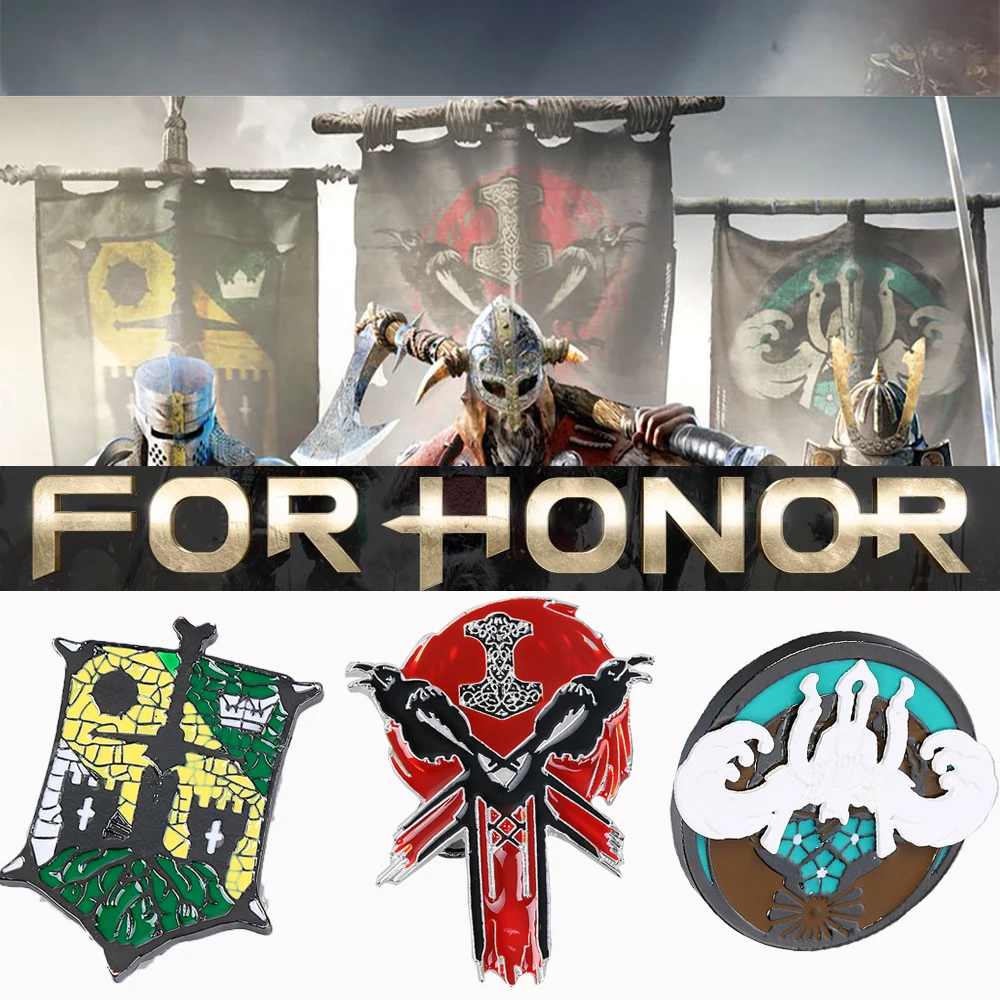 Badges For Honor 3 Pins Knight Viking Warrior camp Brooch Metal Alloy Zinc Cosplay For Halloween Prop
Badges For Honor 3 Pins Knight Viking Warrior camp Brooch Metal Alloy Zinc Cosplay For Halloween Prop
