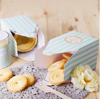 10pcs/lot Tiffany Blue White Stripe Exquisite Small Gift Box Baking Pastry Cookie Wrapper Carton Wedding Party Favor Candy Box
10pcs/lot Tiffany Blue White Stripe Exquisite Small Gift Box Baking Pastry Cookie Wrapper Carton Wedding Party Favor Candy Box