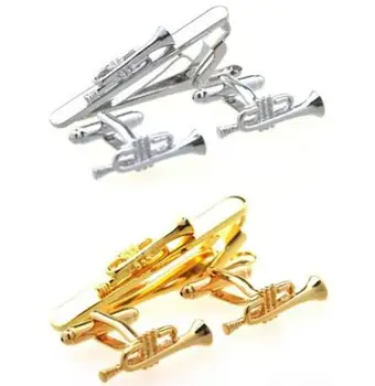 5Sets/lot Trumpet Cufflinks&Tie Clip Set Cuff Links+Tie Clips Pin Bar Sets Trombone Cuff Button And Tie Bar Set Men's Jewelry
5Sets/lot Trumpet Cufflinks&Tie Clip Set Cuff Links+Tie Clips Pin Bar Sets Trombone Cuff Button And Tie Bar Set Men's Jewelry