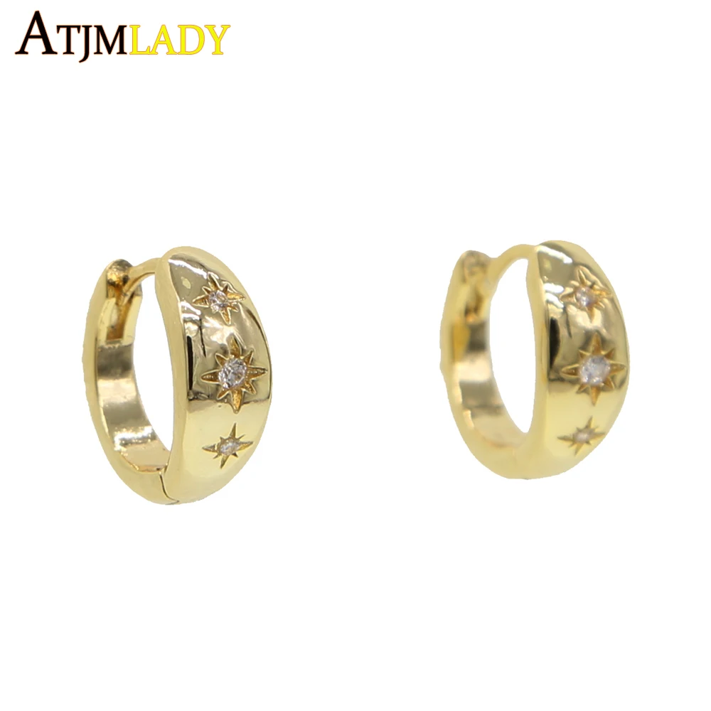 2019 new arrived Geometric huggie hoops earring gold color engrave cz paved north star elegance cute girl women gift
2019 new arrived Geometric huggie hoops earring gold color engrave cz paved north star elegance cute girl women gift
