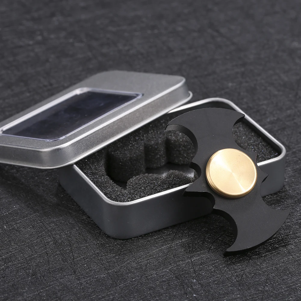 Fidget Spinner Metal Aluminium Alloy Finger Spinner Bat Design Toy Handspinner EDC Pocket Desktoy Gift for ADHD Children Adults
Fidget Spinner Metal Aluminium Alloy Finger Spinner Bat Design Toy Handspinner EDC Pocket Desktoy Gift for ADHD Children Adults