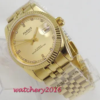 Parnis 36mm Mechanical Watch Gold Sapphire Glass Man Watch Diver Miyota Watch Automatic relogio masculino Role Luxury Watch Men
Parnis 36mm Mechanical Watch Gold Sapphire Glass Man Watch Diver Miyota Watch Automatic relogio masculino Role Luxury Watch Men
