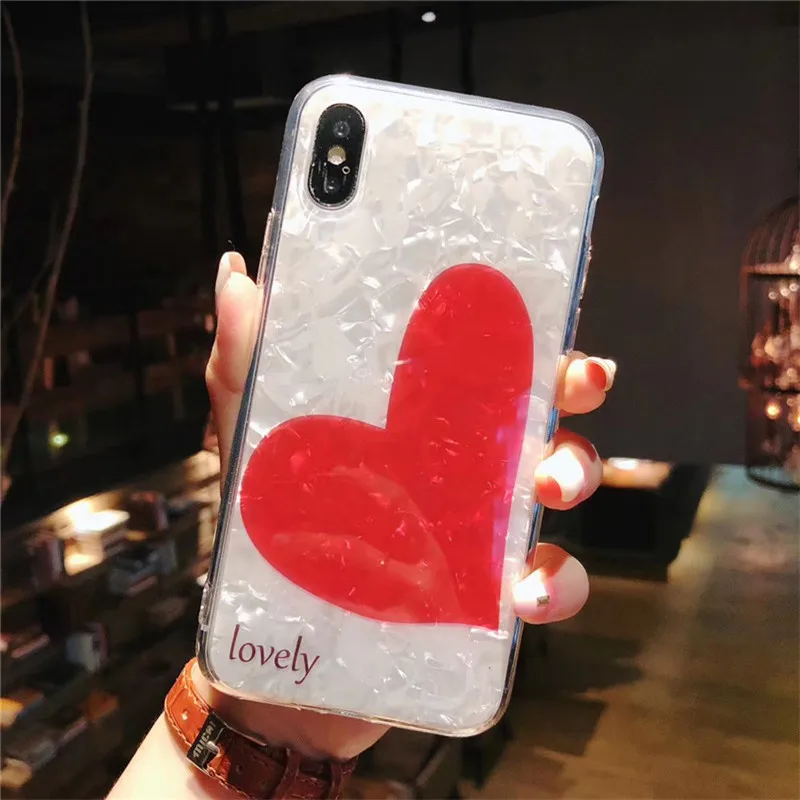 Bling Dream conch Soft phone Cases For iPhone 7 plus 6 6S 8 Plus Red Heart Love Case Cover For iPhone XS Max XR X Case
Bling Dream conch Soft phone Cases For iPhone 7 plus 6 6S 8 Plus Red Heart Love Case Cover For iPhone XS Max XR X Case