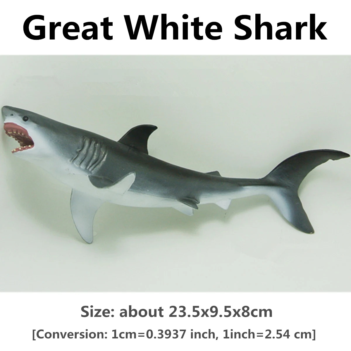 23.5x9.5x8CM Great White Shark Sea Life Simulation Animal Model Action & Toy Figures Marine Organism Animal Toys For Children
23.5x9.5x8CM Great White Shark Sea Life Simulation Animal Model Action & Toy Figures Marine Organism Animal Toys For Children
