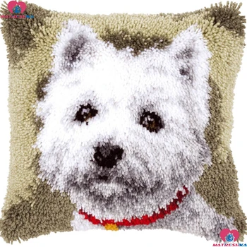 Latch Hook kits Pillow white dog Diy Handmade Printed Canvas Cushion Latch Hook Rug Kits DIY Needlework Unfinished accessories
Latch Hook kits Pillow white dog Diy Handmade Printed Canvas Cushion Latch Hook Rug Kits DIY Needlework Unfinished accessories