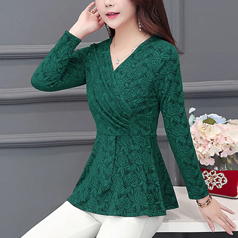 Women Tops And Blouses Female Clothes Korean Fashion Clothing Cotton Shirts Women's Long Sleeve V-neck Slim Plus Size L-5XL 324
Women Tops And Blouses Female Clothes Korean Fashion Clothing Cotton Shirts Women's Long Sleeve V-neck Slim Plus Size L-5XL 324