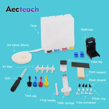 

Aecteach Continuous Ink Ciss Tank for Canon PG 40 CL 41 Cartridge MP140 MP150 MP160 MP180 MP190 MP210 MP220 MP450 MP470 Printer