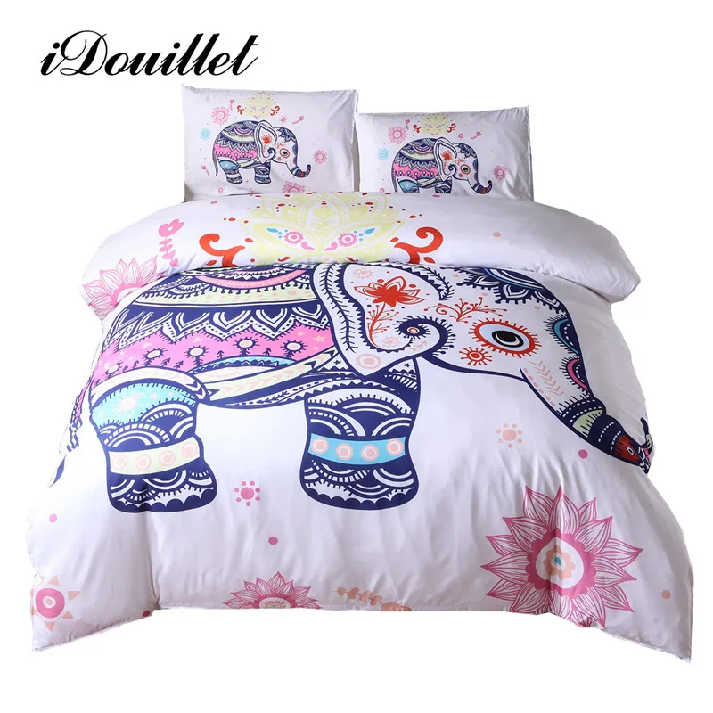 iDouillet Lovely Elephant Flower Duvet Cover and Pillowcase White Reversible Bedding Set Kids Bedclothes Twin Queen King Double
iDouillet Lovely Elephant Flower Duvet Cover and Pillowcase White Reversible Bedding Set Kids Bedclothes Twin Queen King Double