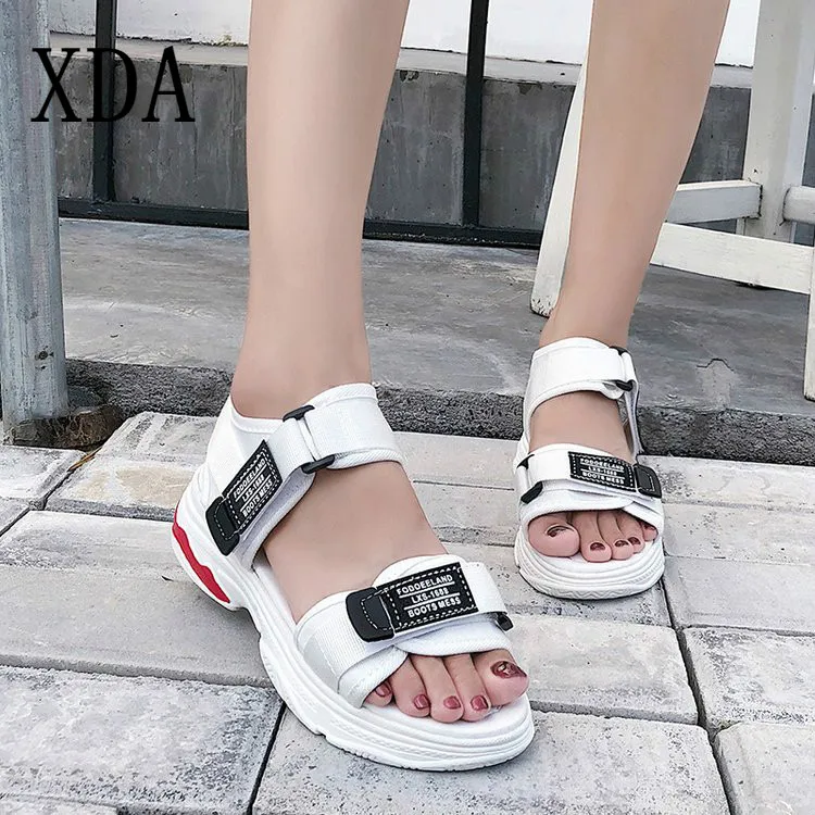 XDA 2019 Women Platform Sandals White Summer Shoes Women Med Heel Gladiator Sandals Women Sandalias sneaker Casual Sandals C26
XDA 2019 Women Platform Sandals White Summer Shoes Women Med Heel Gladiator Sandals Women Sandalias sneaker Casual Sandals C26