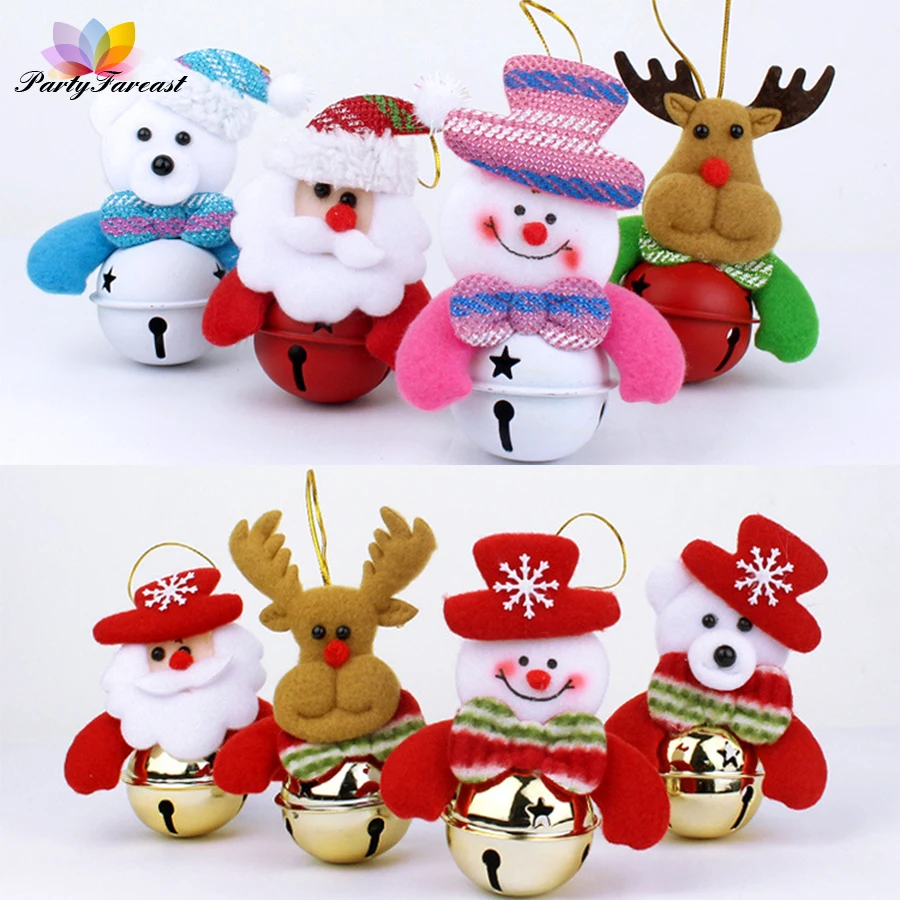 2 pcs Christmas Jingle Bells Gift Claus Snowman Bells for Christmas Tree Decoration Deer Bear Pendant Xmas Doll Hanging Ornament
2 pcs Christmas Jingle Bells Gift Claus Snowman Bells for Christmas Tree Decoration Deer Bear Pendant Xmas Doll Hanging Ornament