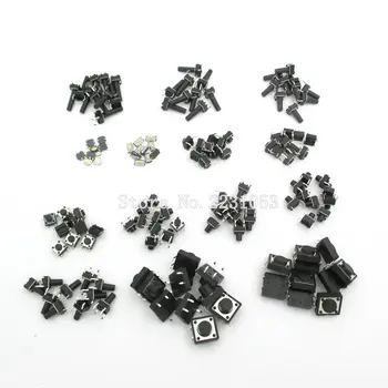 140PCS/LOT 14types Momentary Tact Tactile Push Button Switch SMD Assortment Kit Set Life 100000 times
140PCS/LOT 14types Momentary Tact Tactile Push Button Switch SMD Assortment Kit Set Life 100000 times