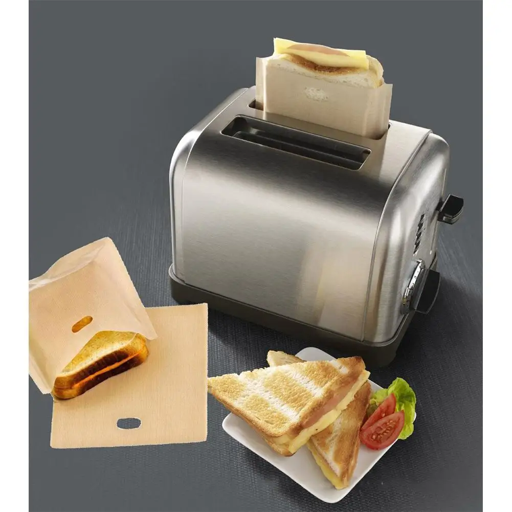 Heat Resistant Toaster Bags for Grilled Cheese Sandwiches Reusable Non-stick Baked Bread Bags Microwave Heating Pastry Tools
Heat Resistant Toaster Bags for Grilled Cheese Sandwiches Reusable Non-stick Baked Bread Bags Microwave Heating Pastry Tools