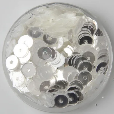 30g 6mm Brilliant Color Sequins Flat Round Paillette Transparent Crystal White Confetti
30g 6mm Brilliant Color Sequins Flat Round Paillette Transparent Crystal White Confetti