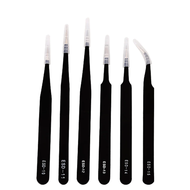 Antistatic ESD Stainless Steel Curved Straight Eyebrow Tweezers Nail Art Electronic Maintenance Tools
Antistatic ESD Stainless Steel Curved Straight Eyebrow Tweezers Nail Art Electronic Maintenance Tools