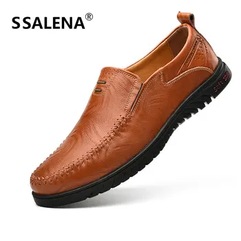 Men Handmade Moccasins Mens Slip On Soft Leather Casual Shoes Antiskid Breathable Flat Boat Loafers Shoes AA11594
Men Handmade Moccasins Mens Slip On Soft Leather Casual Shoes Antiskid Breathable Flat Boat Loafers Shoes AA11594