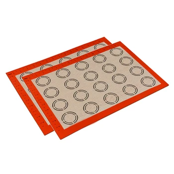 2 pcs Silicone Baking Mat Rolling Dough Pastry Cakes Bakeware Pad Mat Cooking Tools Kitchen Accessories
2 pcs Silicone Baking Mat Rolling Dough Pastry Cakes Bakeware Pad Mat Cooking Tools Kitchen Accessories
