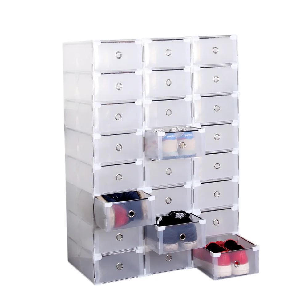 24pcs Clear Transparent Drawer Case Folding Home Plastic Shoes Boxes Organiser Holder Stackable Storage Box Ship From Germany
24pcs Clear Transparent Drawer Case Folding Home Plastic Shoes Boxes Organiser Holder Stackable Storage Box Ship From Germany