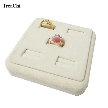 Professional Velvet Jewelry Display Case 5 Slots Beige Ring Organizer Holder Wooden Square 5 Rings Showcase Tray 11*11*3cm
Professional Velvet Jewelry Display Case 5 Slots Beige Ring Organizer Holder Wooden Square 5 Rings Showcase Tray 11*11*3cm