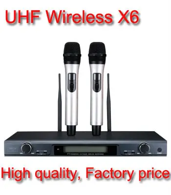 New Takstar X6 UHF Wireless Microphone System Professional Karaoke Engineering Installation Microphone & MIC silver
New Takstar X6 UHF Wireless Microphone System Professional Karaoke Engineering Installation Microphone & MIC silver