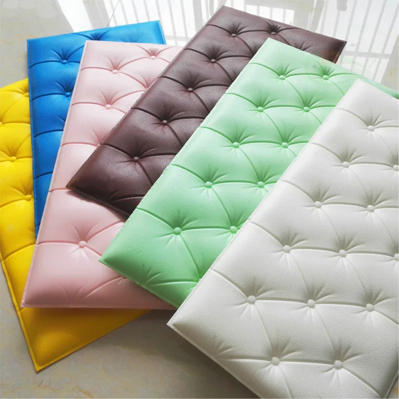 New 3D Wall Sticker Solid Color PU Leather Foam Wall Decal for Parlor Office XOA88
New 3D Wall Sticker Solid Color PU Leather Foam Wall Decal for Parlor Office XOA88