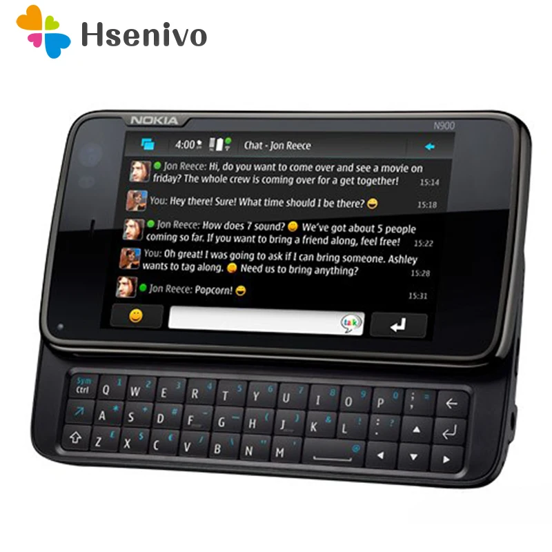Nokia N900 Восстановленный Оригинальный разблокированный телефон 5 Мп камера 3 дюйма