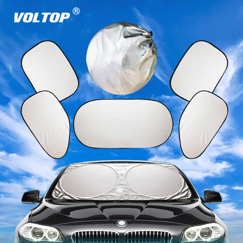 6pcs Car Sunshade Sun Shade Windshield Visor Cover Front Rear Window UV Protection Shield Film Reflective
6pcs Car Sunshade Sun Shade Windshield Visor Cover Front Rear Window UV Protection Shield Film Reflective