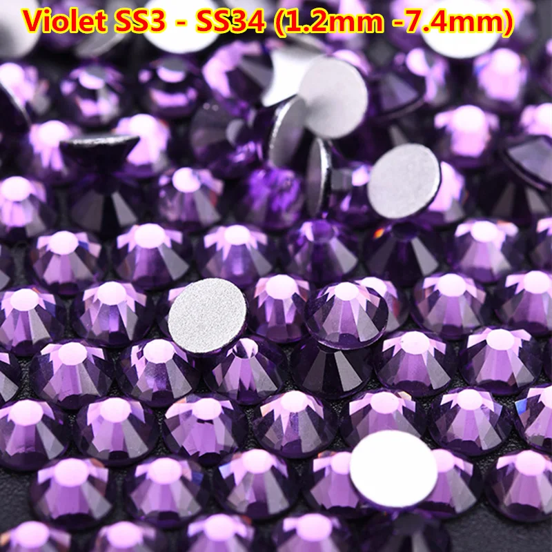 ss3-ss34 Mix Sizes ss4-ss12 Violet Rinestones Cristal Nail Strass Swarovski Flatback Non Hotfix Diamonds for Craft Dresses
ss3-ss34 Mix Sizes ss4-ss12 Violet Rinestones Cristal Nail Strass Swarovski Flatback Non Hotfix Diamonds for Craft Dresses