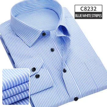 2019Spring striped shirt men long sleeve business casual dress shirt cotton Stylish comfortable slim fit Flannel shirt men
2019Spring striped shirt men long sleeve business casual dress shirt cotton Stylish comfortable slim fit Flannel shirt men