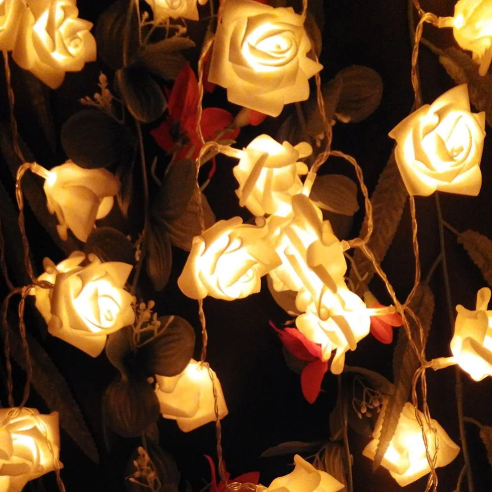 Ayunhao 2 m 20 Roses Flower Garland LED Lights Holiday Rope Valentine's Day Wedding Party Decoration Lights
Ayunhao 2 m 20 Roses Flower Garland LED Lights Holiday Rope Valentine's Day Wedding Party Decoration Lights
