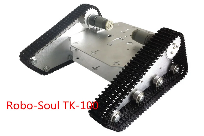 DIY TK-100 Alloy Tank Chassis intelligent car crawler chassis caterpillar vehicles tanks robot chassis+2 Motors
DIY TK-100 Alloy Tank Chassis intelligent car crawler chassis caterpillar vehicles tanks robot chassis+2 Motors
