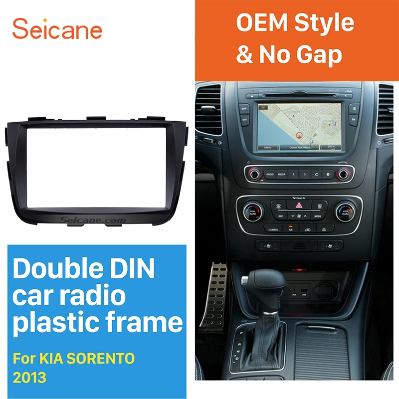 Seicane 2Din Car Radio Installation Panel Stereo Fascia for KIA SORENTO Audio Dash Plate Trim Bezel 173*98/178*100/178*102mm
Seicane 2Din Car Radio Installation Panel Stereo Fascia for KIA SORENTO Audio Dash Plate Trim Bezel 173*98/178*100/178*102mm