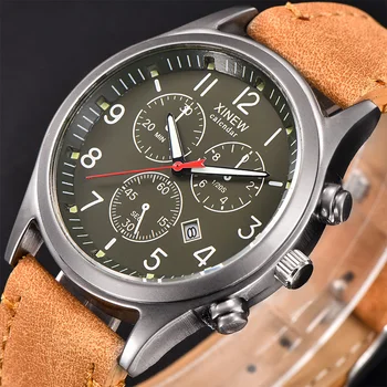 XINEW Sports Style Watches Mens Top Brand Design Fashion Suede Leather Luminous Calendar Quartz Watch 2018 Relogio Masculino
XINEW Sports Style Watches Mens Top Brand Design Fashion Suede Leather Luminous Calendar Quartz Watch 2018 Relogio Masculino