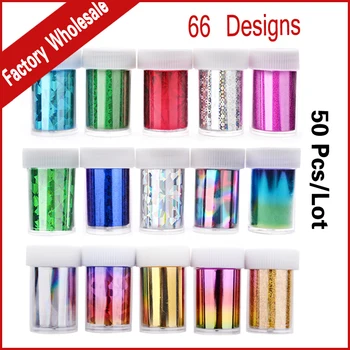 66Designs (50pcs/lot) Nail Transfer Foils Sticker Paper 4cmX120cm DIY Nail Beauty Supplies Manicure Tools
66Designs (50pcs/lot) Nail Transfer Foils Sticker Paper 4cmX120cm DIY Nail Beauty Supplies Manicure Tools