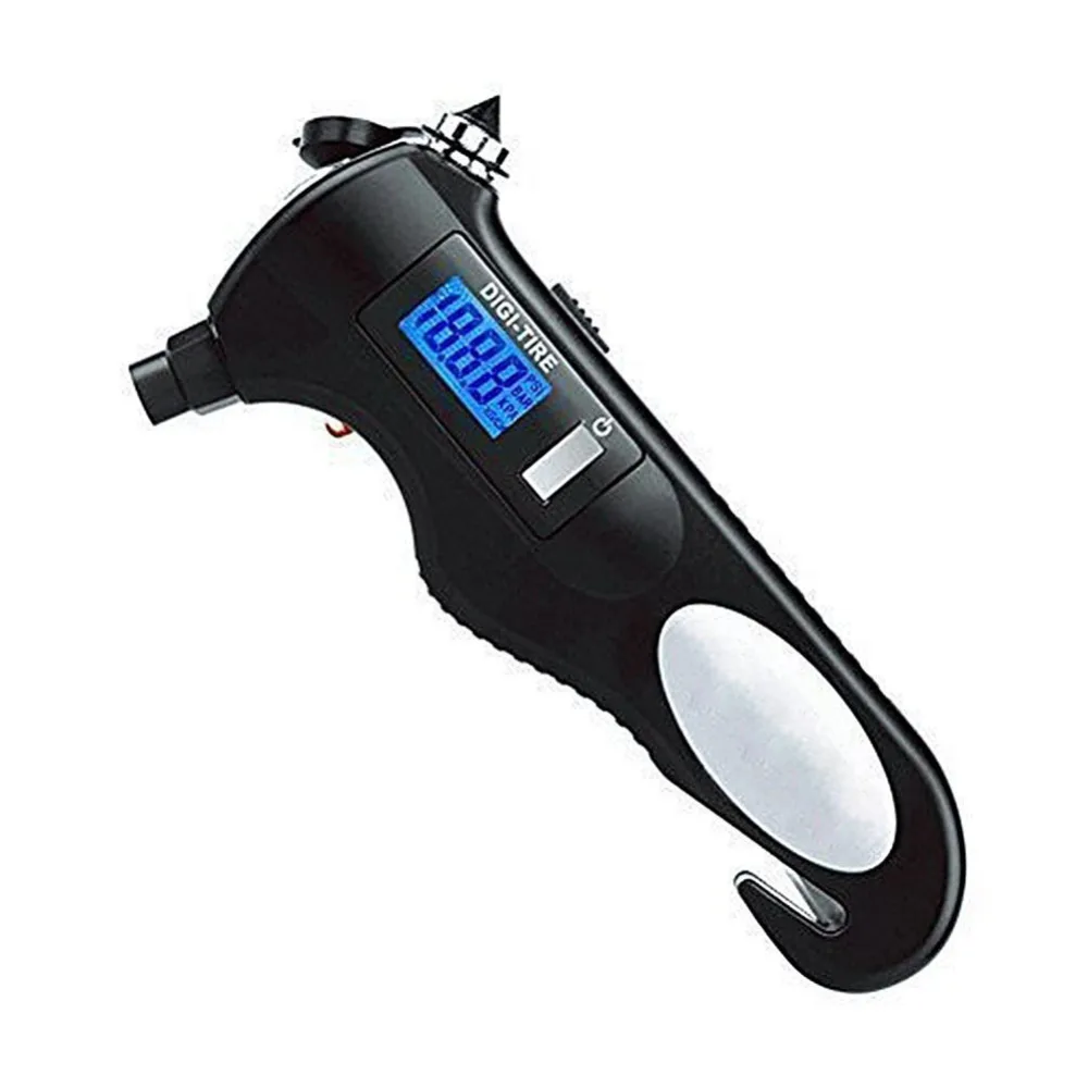 Car Tire Pressure Gauge Digital Display 150 PSI Auto Portable Precision Air Pressure Gauge With Lifesaving Hammer Flashlight
Car Tire Pressure Gauge Digital Display 150 PSI Auto Portable Precision Air Pressure Gauge With Lifesaving Hammer Flashlight