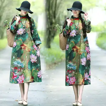 New Autumn and Winter Traditional Easy Long sleeves Cotton and Linen Woman National Wind Costume Printing Dress NY1881885
New Autumn and Winter Traditional Easy Long sleeves Cotton and Linen Woman National Wind Costume Printing Dress NY1881885