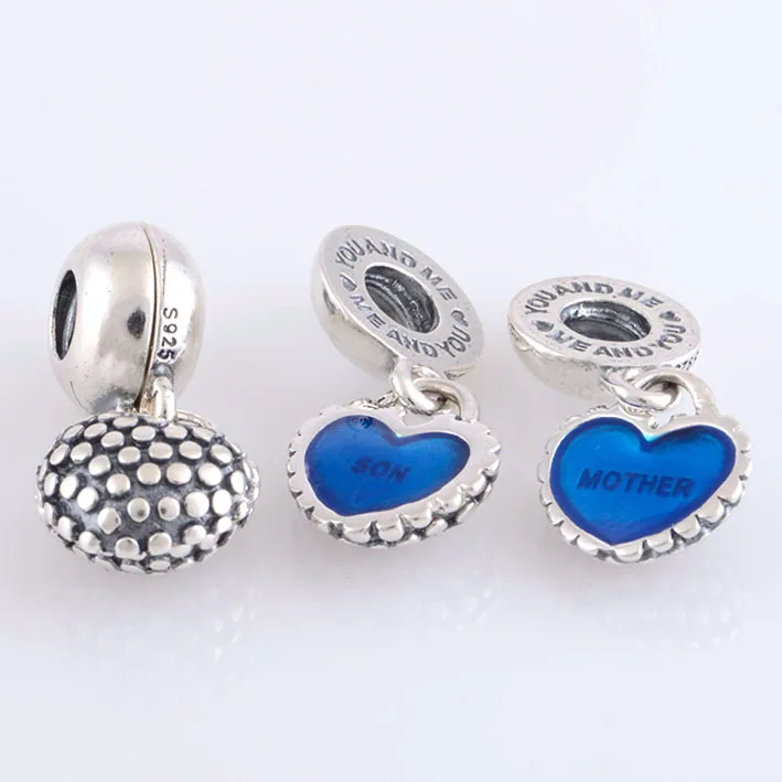 Fits Pandora Charms Bracelet Original 925 Sterling Silver Charms Blue Enamel Mother Son Charm Pendant Bead DIY for Women Jewelry
Fits Pandora Charms Bracelet Original 925 Sterling Silver Charms Blue Enamel Mother Son Charm Pendant Bead DIY for Women Jewelry