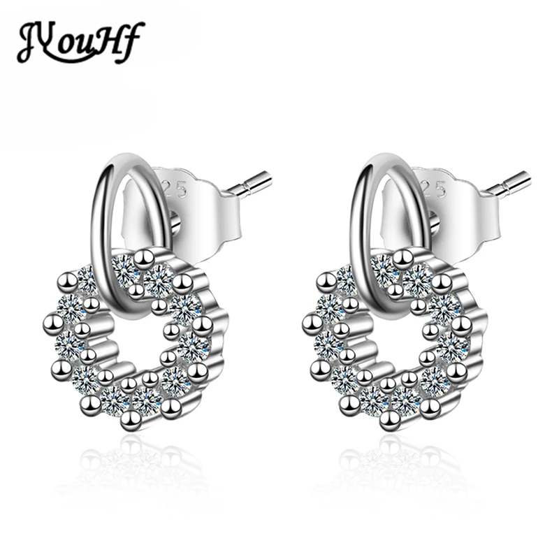 JYouHF 2019 Classic White/Yellow Gold Color Round Stud Earrings Paved AAA Cubic Zirconia Earring Female Women Party Jewelry Gift
JYouHF 2019 Classic White/Yellow Gold Color Round Stud Earrings Paved AAA Cubic Zirconia Earring Female Women Party Jewelry Gift
