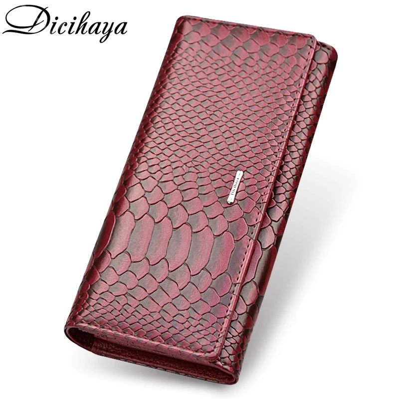 DICIHAYA Genuine Leather Women Wallet High Quality Large Capacity Women Wallets Designer Brand Clutch Bag Long Leather Purse 
DICIHAYA Genuine Leather Women Wallet High Quality Large Capacity Women Wallets Designer Brand Clutch Bag Long Leather Purse