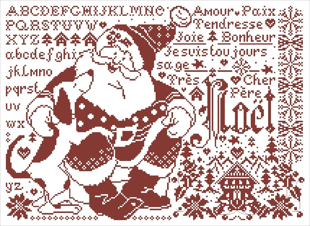 Santa Claus cross stitch package cartoon X-mas Christmas 18ct 14ct 11ct cloth cotton thread embroidery DIY handmade needlework
Santa Claus cross stitch package cartoon X-mas Christmas 18ct 14ct 11ct cloth cotton thread embroidery DIY handmade needlework