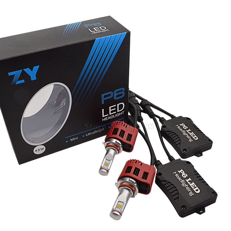 P6 Series 2 ballast HB4 LED headlights 45W 9000LM/set replace HID bulb conversion Kit 3000K 4000K 5000K 6000K DC11V-30V
P6 Series 2 ballast HB4 LED headlights 45W 9000LM/set replace HID bulb conversion Kit 3000K 4000K 5000K 6000K DC11V-30V