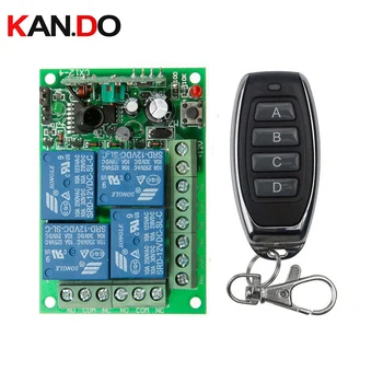 Universal DC 12V 24V 10A Relay 4CH 4 CH Wireless RF Remote Control Switch Transmitter+Receiver Module,315 / 433 MHz Garage Doors
Universal DC 12V 24V 10A Relay 4CH 4 CH Wireless RF Remote Control Switch Transmitter+Receiver Module,315 / 433 MHz Garage Doors