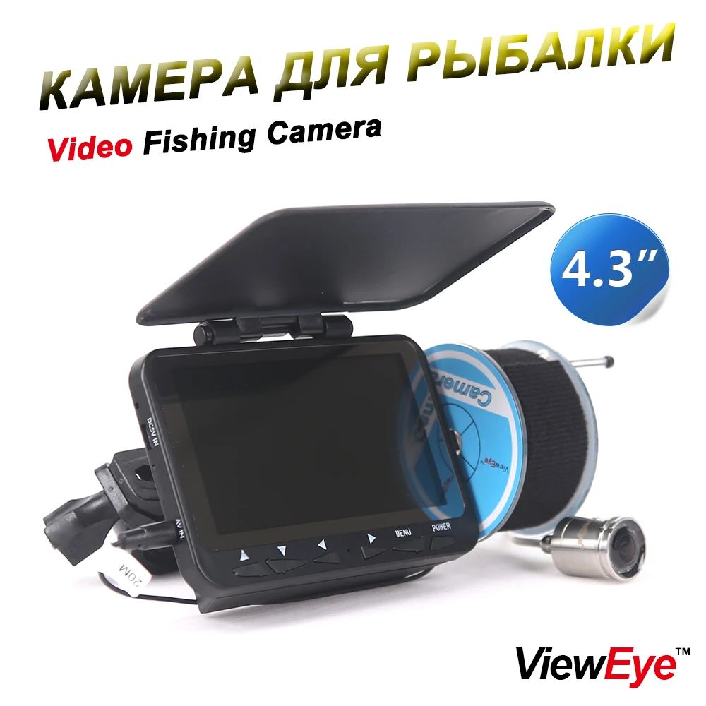 ViewEye Original 4.3" 20M Fish Finder 1000TVL Underwater Fishing Camera Fishfinder Infrared lamp IR LED Fishcam 140 Degree angle
ViewEye Original 4.3" 20M Fish Finder 1000TVL Underwater Fishing Camera Fishfinder Infrared lamp IR LED Fishcam 140 Degree angle
