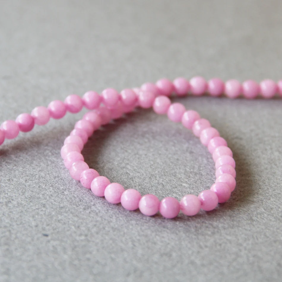 6mm Fashion New Pink Chalcedony Beads Round Shape Stones Loose Beads 15" Jewelry Making Design Wholesale
6mm Fashion New Pink Chalcedony Beads Round Shape Stones Loose Beads 15" Jewelry Making Design Wholesale