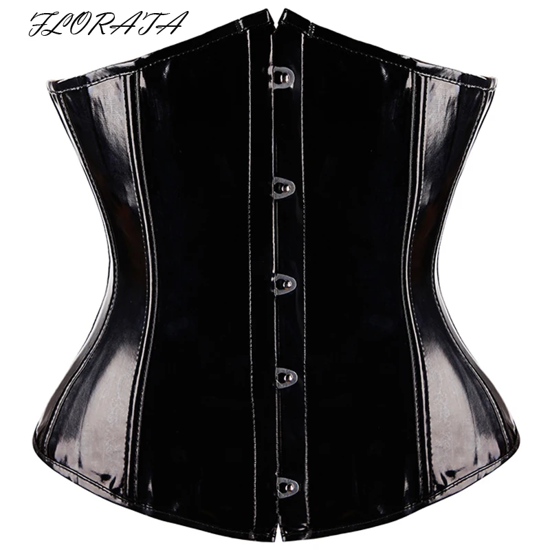 Gothic Fetish Black Underbust Corset PVC Vinyl Bustier Lace-up Top Punk Plus Size S-2XL Body Shaper
Gothic Fetish Black Underbust Corset PVC Vinyl Bustier Lace-up Top Punk Plus Size S-2XL Body Shaper