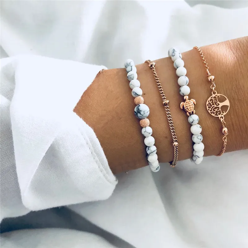 LETAPI 4pcs/set Bohemian Handmade Beads Bracelets Vintage Fashion Tree of Life Turtle Bracelets Bangles Sets For Women Jewelry
LETAPI 4pcs/set Bohemian Handmade Beads Bracelets Vintage Fashion Tree of Life Turtle Bracelets Bangles Sets For Women Jewelry