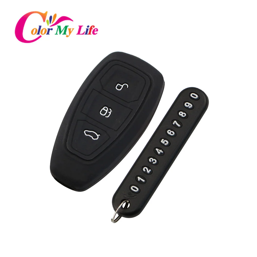 2Pcs Silicone Car Smart Key Case Fob Cover Car Key Chain Keychain Fit for Ford Fiesta Focus 3 4 ST Mondeo Ecosport Kuga Escape
2Pcs Silicone Car Smart Key Case Fob Cover Car Key Chain Keychain Fit for Ford Fiesta Focus 3 4 ST Mondeo Ecosport Kuga Escape