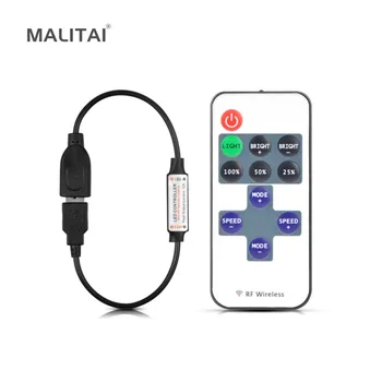 Dimmable USB 5V-24V RF Wireless LED Dimmer Remote Controller For USB LED String and Single Color LED Strip light 5050 2835 5630
Dimmable USB 5V-24V RF Wireless LED Dimmer Remote Controller For USB LED String and Single Color LED Strip light 5050 2835 5630