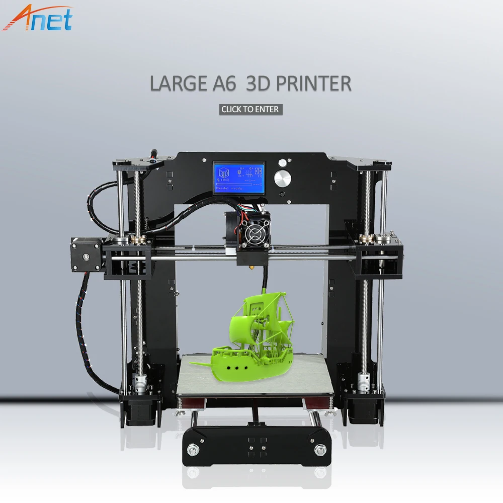 Factory Sale Anet A8 3D Printer 2004 LCD MK8 Nozzle High Precision Reprap i3 DIY Kit 3D Printer Printing Size 220*220*240mm
Factory Sale Anet A8 3D Printer 2004 LCD MK8 Nozzle High Precision Reprap i3 DIY Kit 3D Printer Printing Size 220*220*240mm