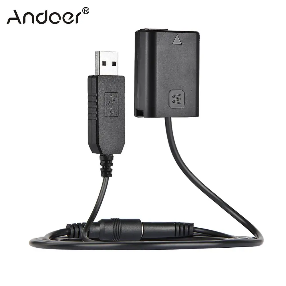 Andoer NP-FW50 Dummy Battery w/DC Power Bank (5V 2A) USB Adapter for AC-PW20 Sony NEX-3/5/6/7 Series A33 A37 A35 A55 a7 a7R etc
Andoer NP-FW50 Dummy Battery w/DC Power Bank (5V 2A) USB Adapter for AC-PW20 Sony NEX-3/5/6/7 Series A33 A37 A35 A55 a7 a7R etc